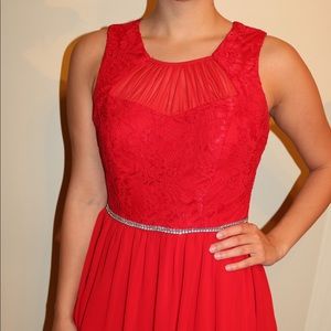 City Triangles size 7 - Red Lace Dress